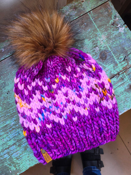 Merino Wool Pom Hat