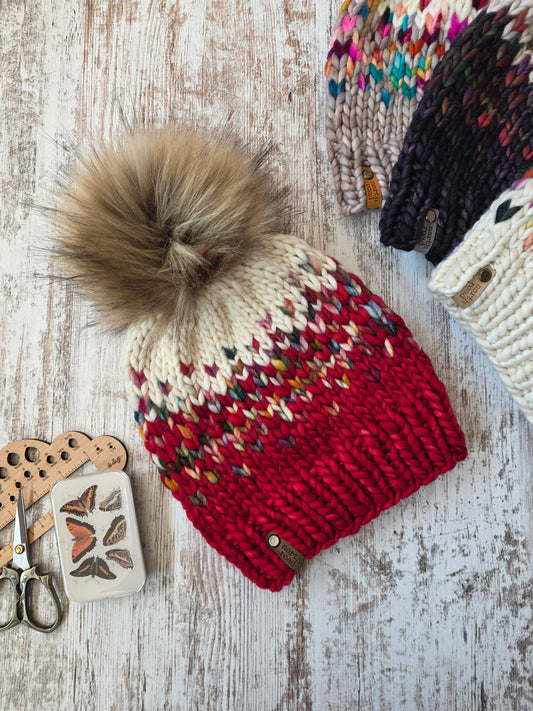 Merino Wool Pom Hat