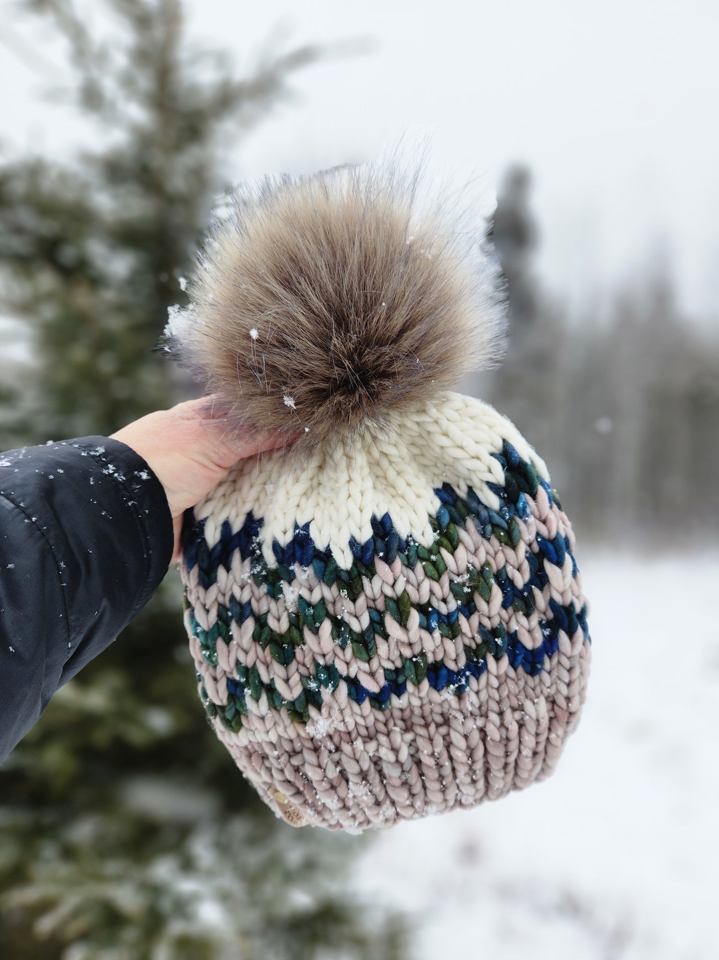 Merino Wool Pom Hat