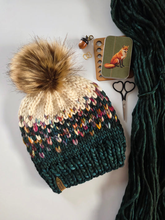 Merino Wool Pom Hat