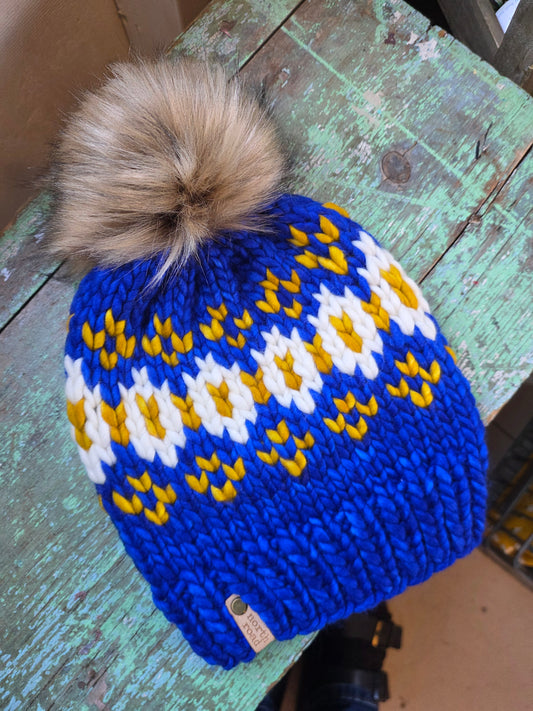 Merino Wool Pom Hat