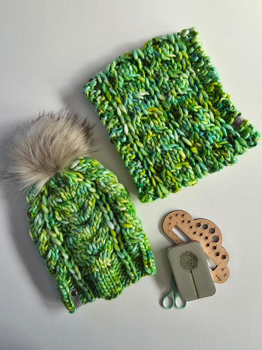 Merino Wool Hat and Cowl Set