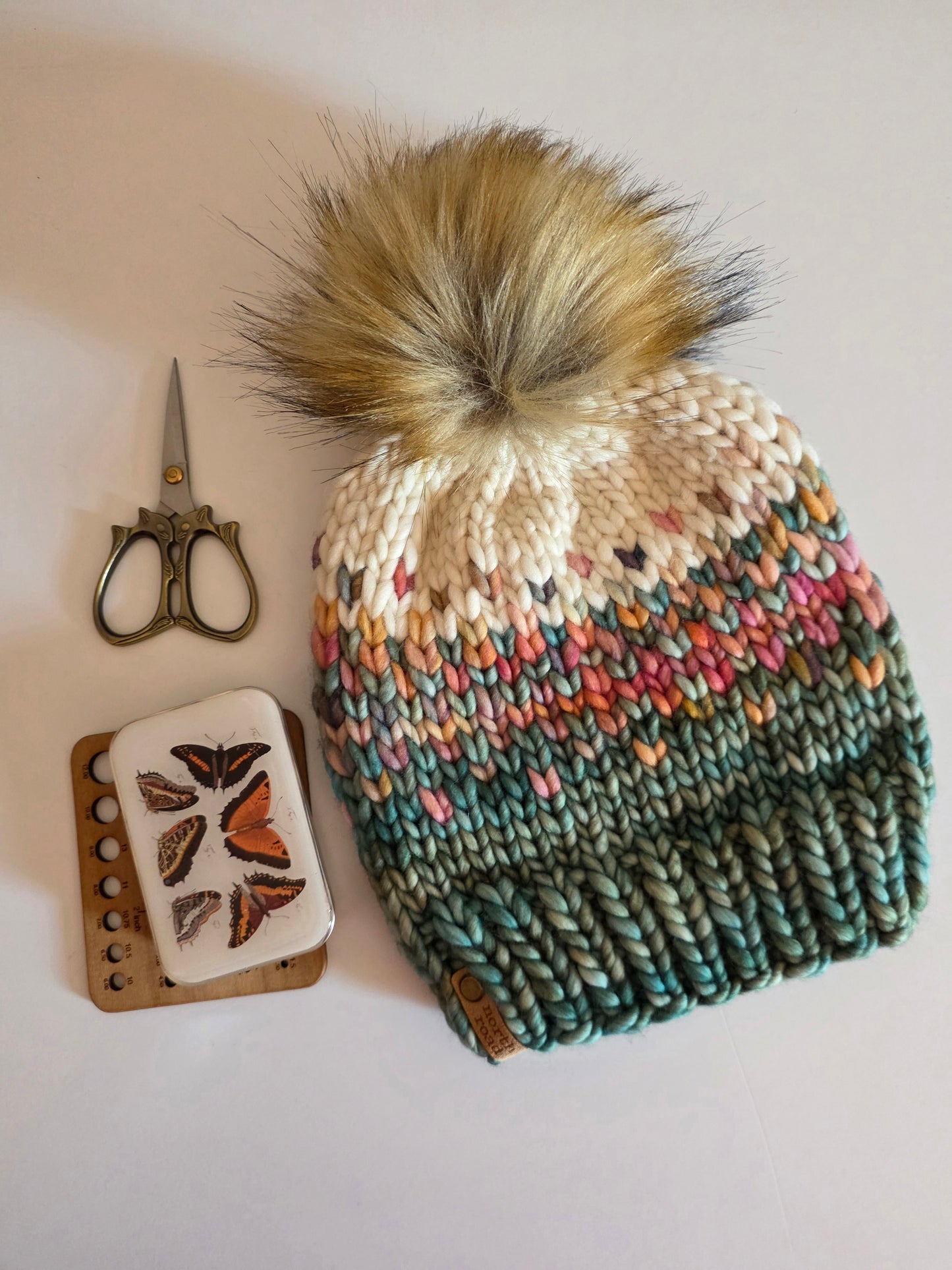 Merino Wool Pom Hat