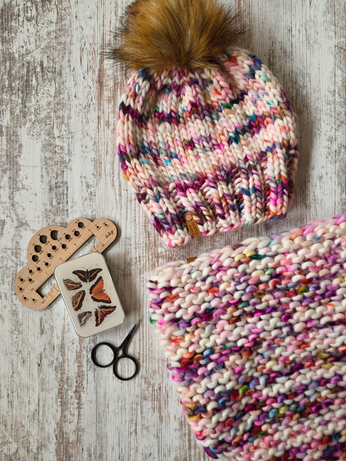 Merino Wool Hat and Cowl Set