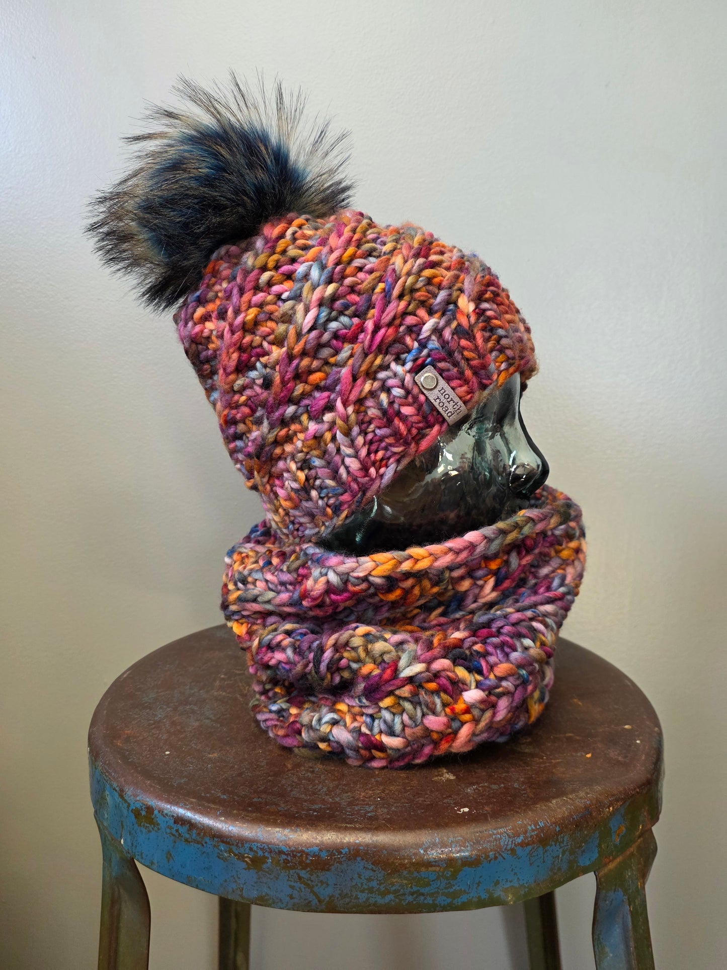 Merino Wool Hat and Cowl Set