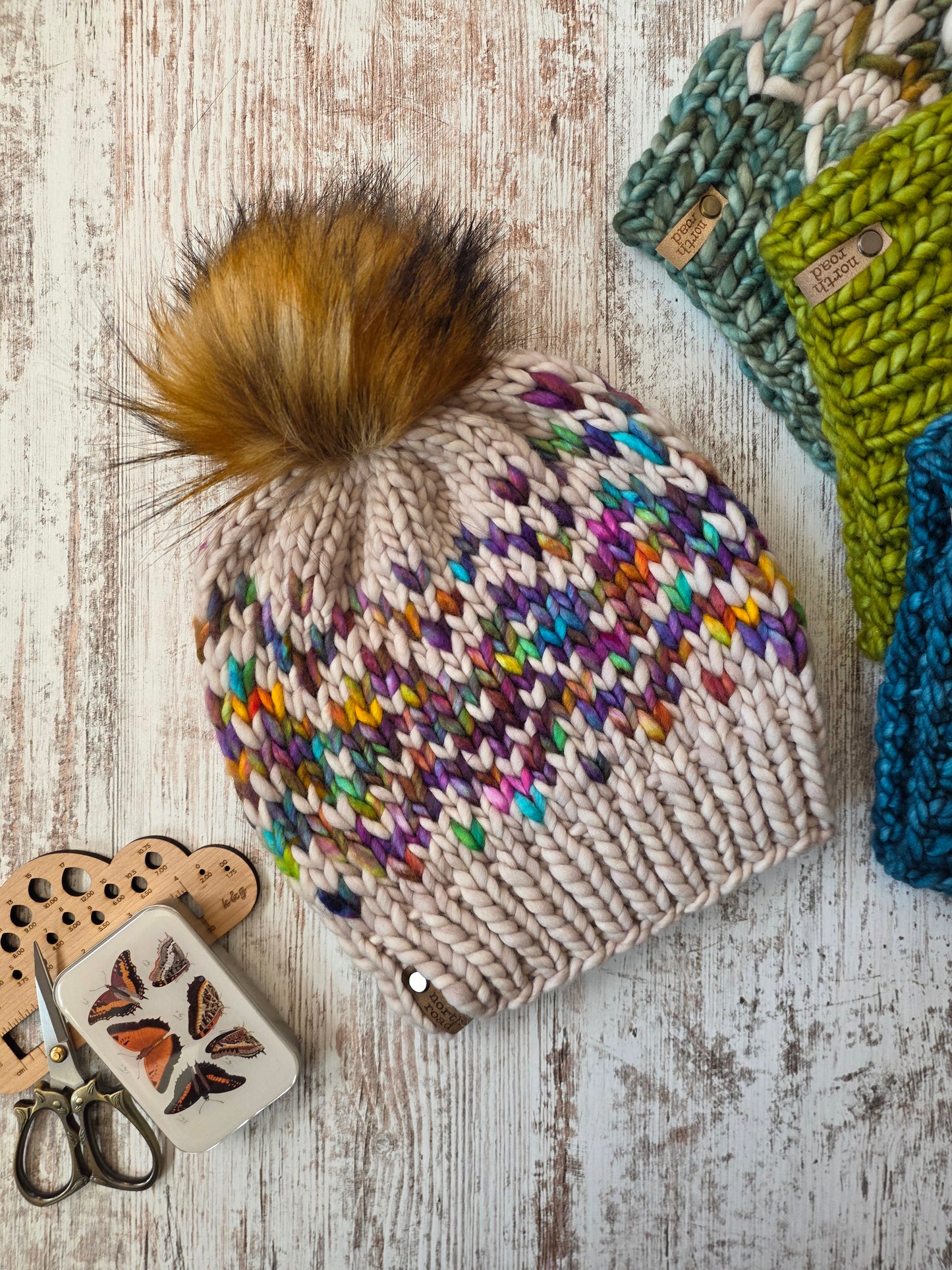 Merino Wool Pom Hat