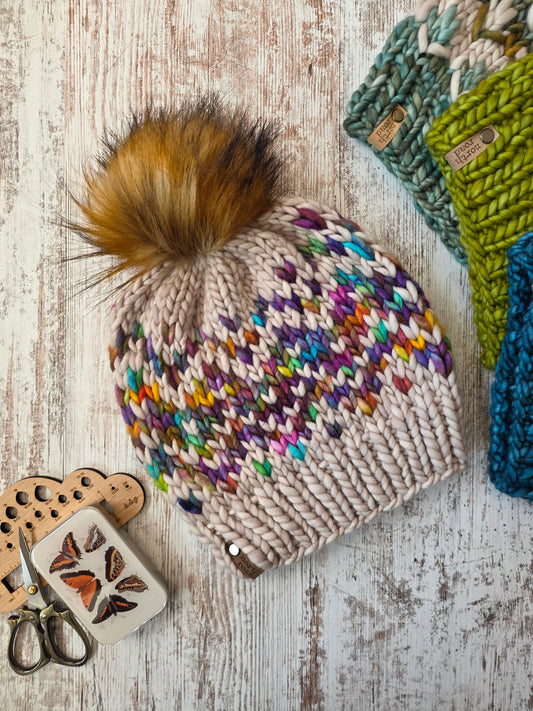 Merino Wool Pom Hat