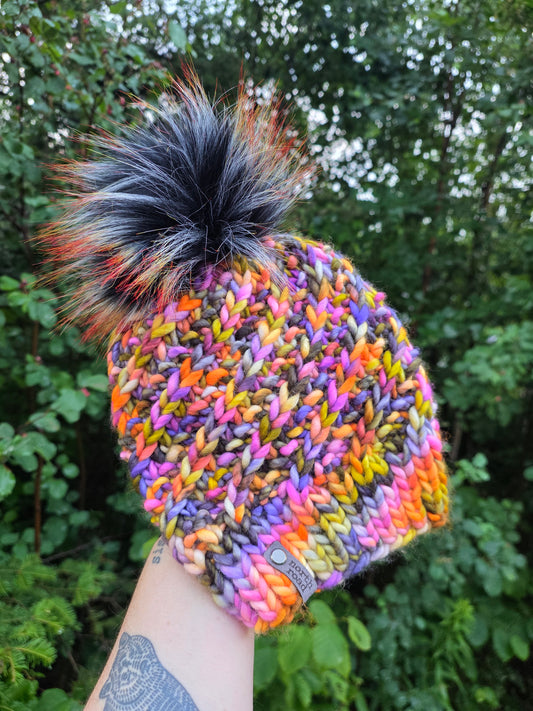 Merino Wool Pom Hat