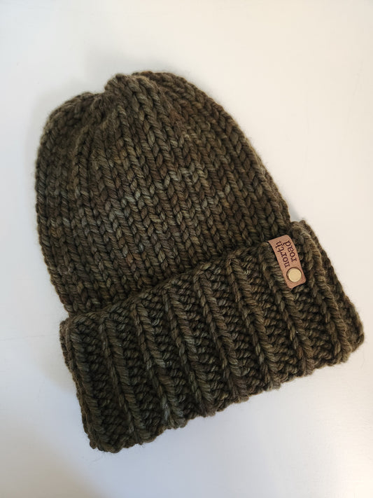 Merino Wool Maple Hill Bulky Folded Brim Hat