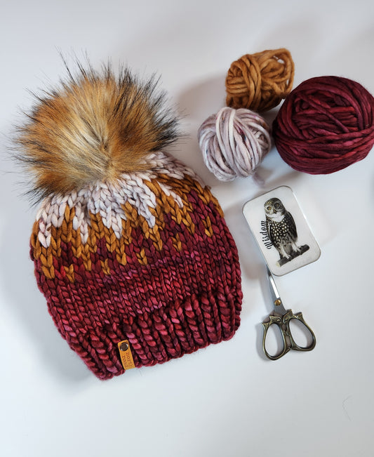 Merino Wool Pom Hat