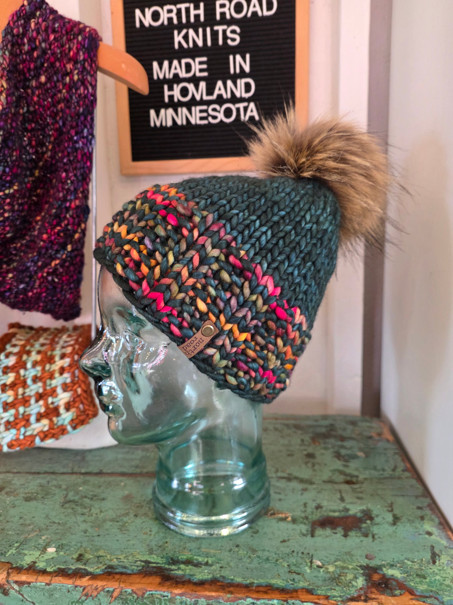Merino Wool Pom Hat