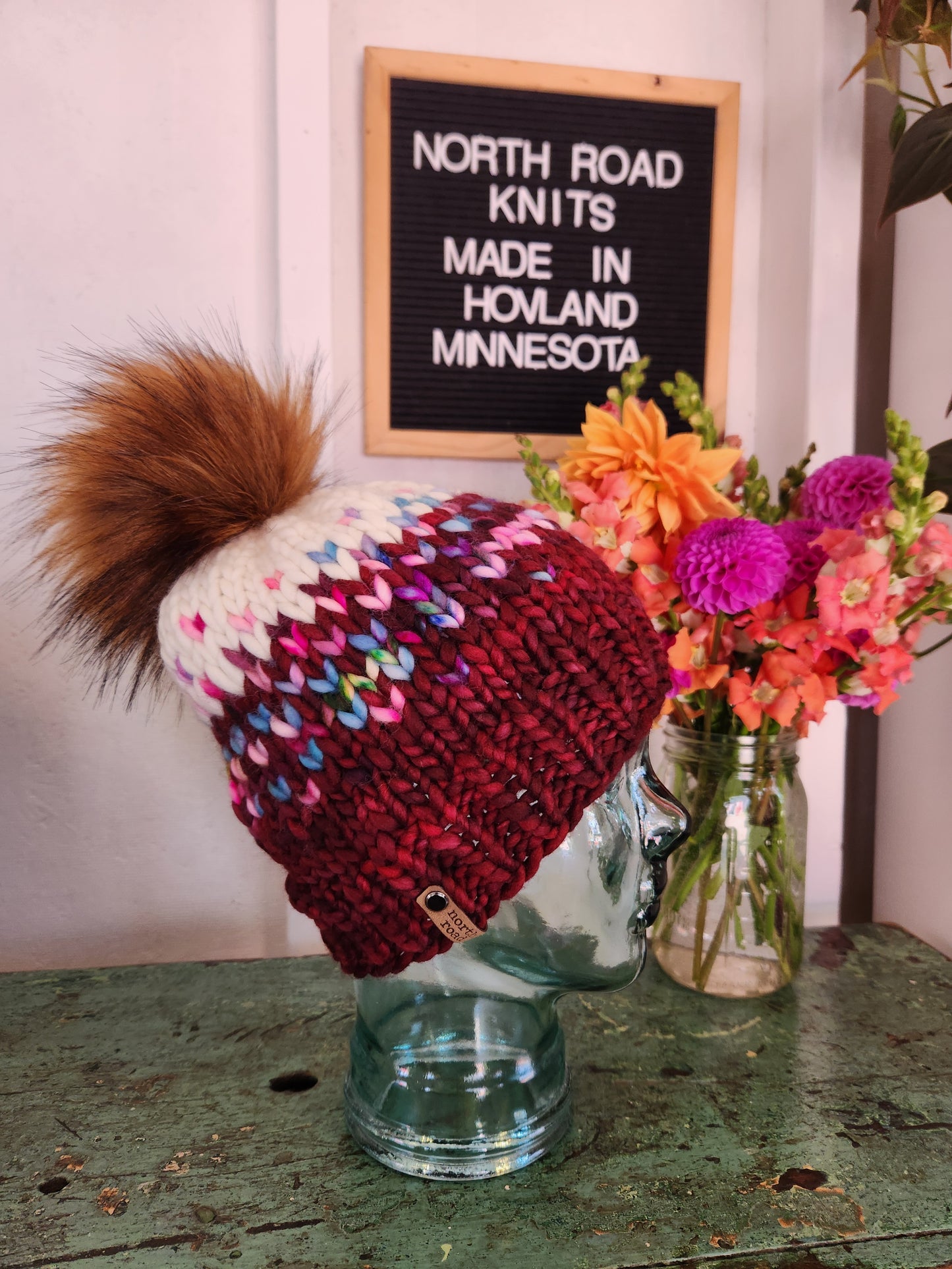 Merino Wool Pom Hat