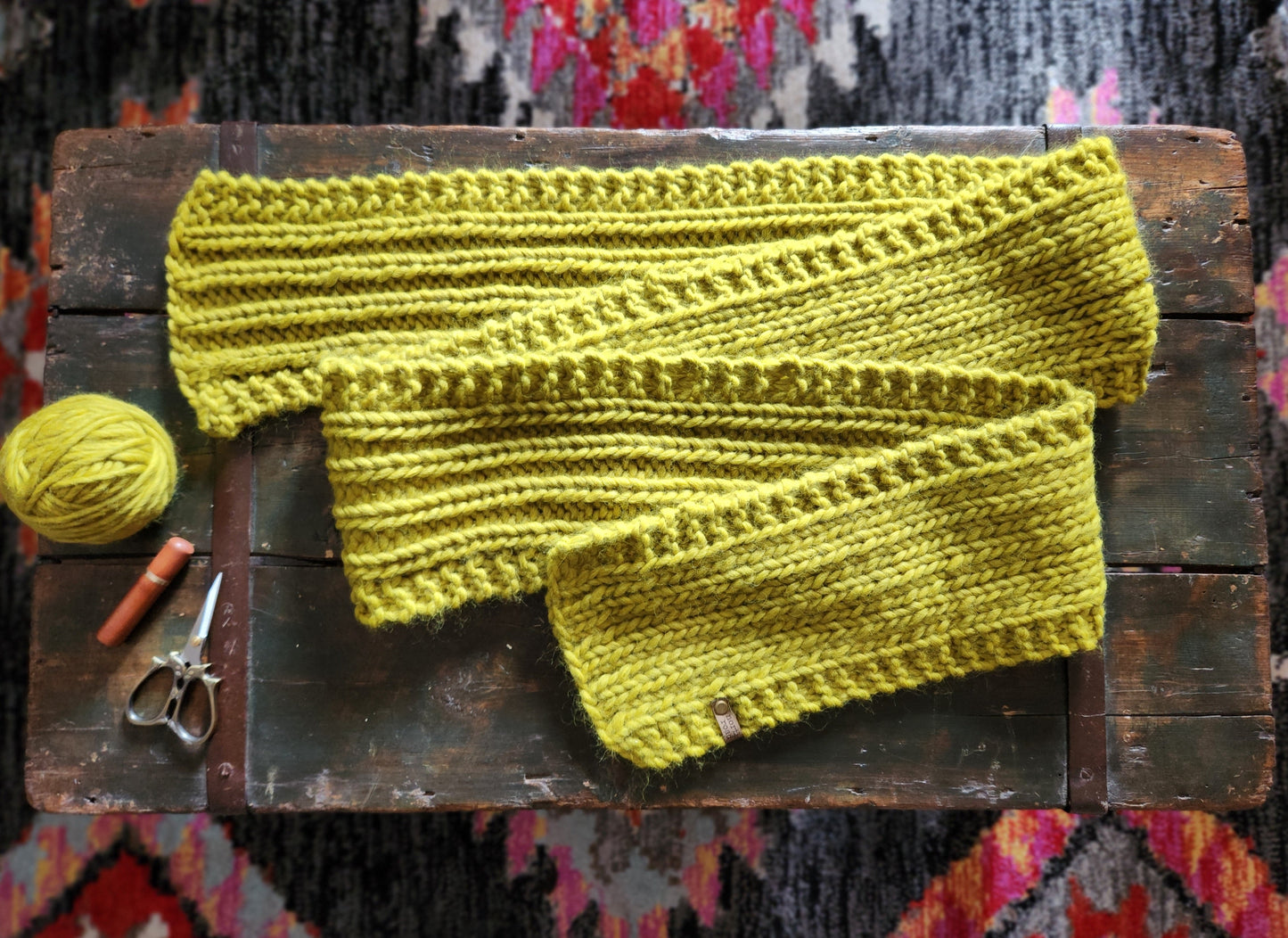 Maple Hill Scarf Knitting Kit | Thermal Spring