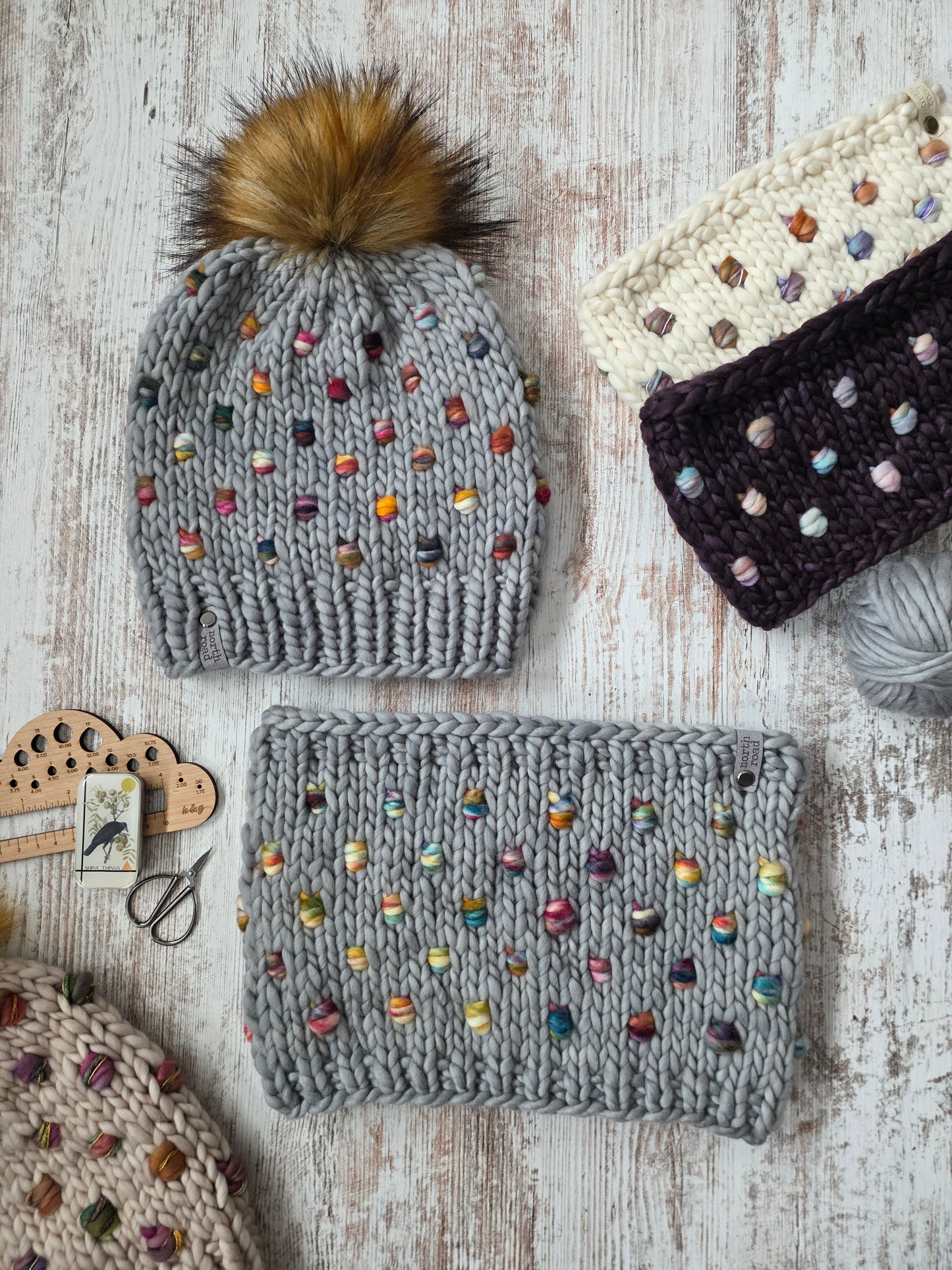 Merino Wool Hat and Cowl Set