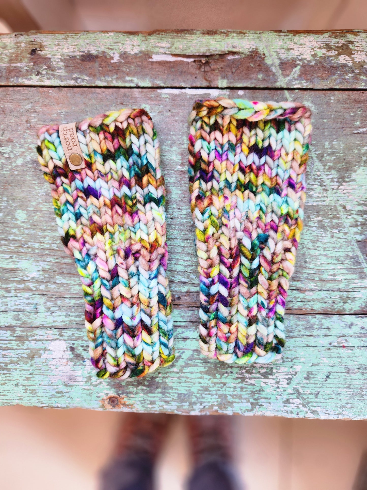 Simple Fingerless Mittens Knitting Pattern