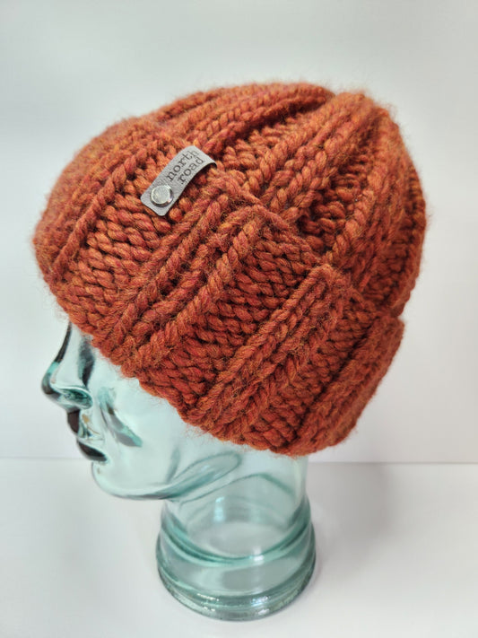 Wool Blend Folded Brim Hat