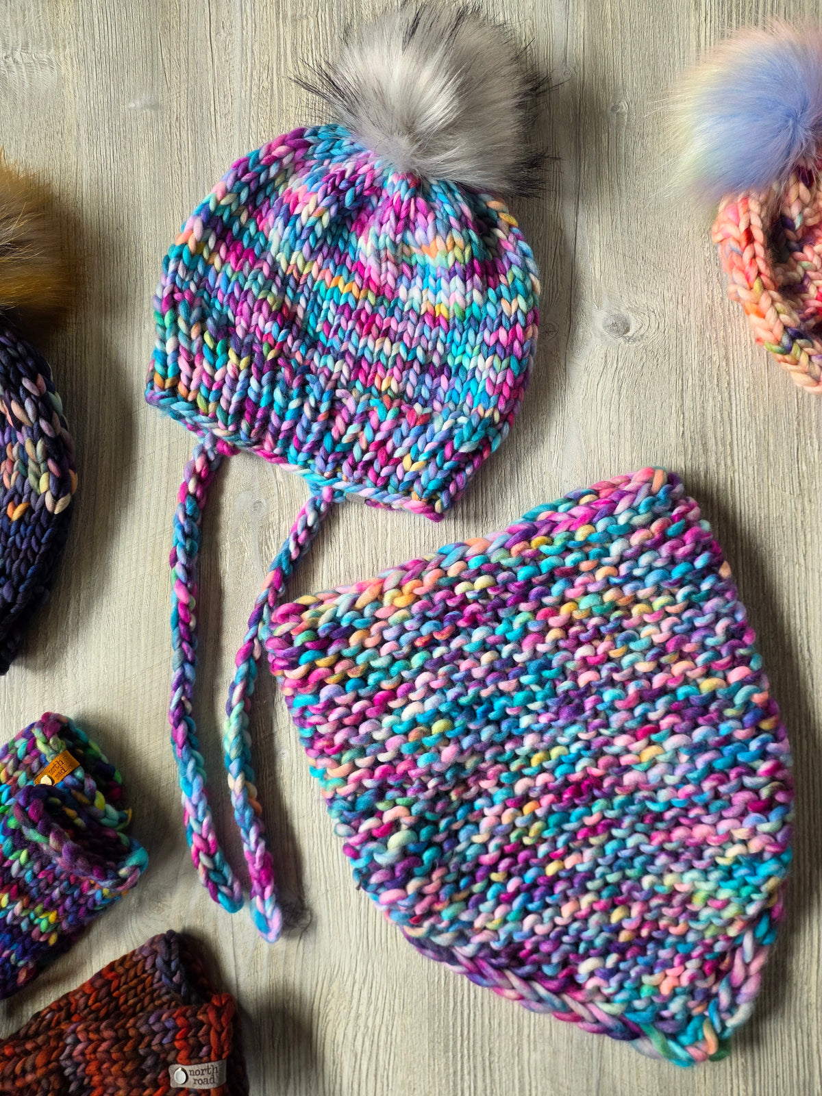 Merino Wool Hat and Cowl Set
