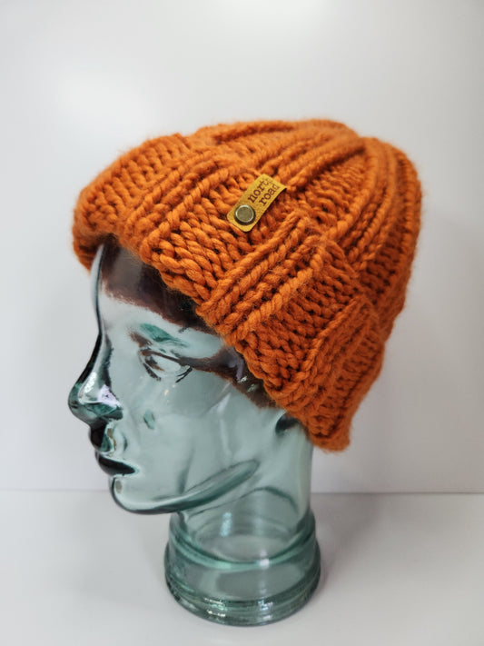 Wool Blend Folded Brim Hat