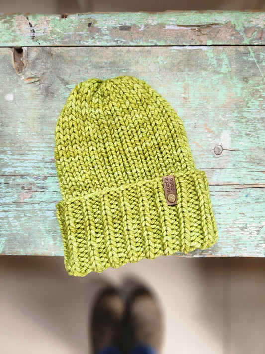 Merino Wool Maple Hill Bulky Folded Brim Hat