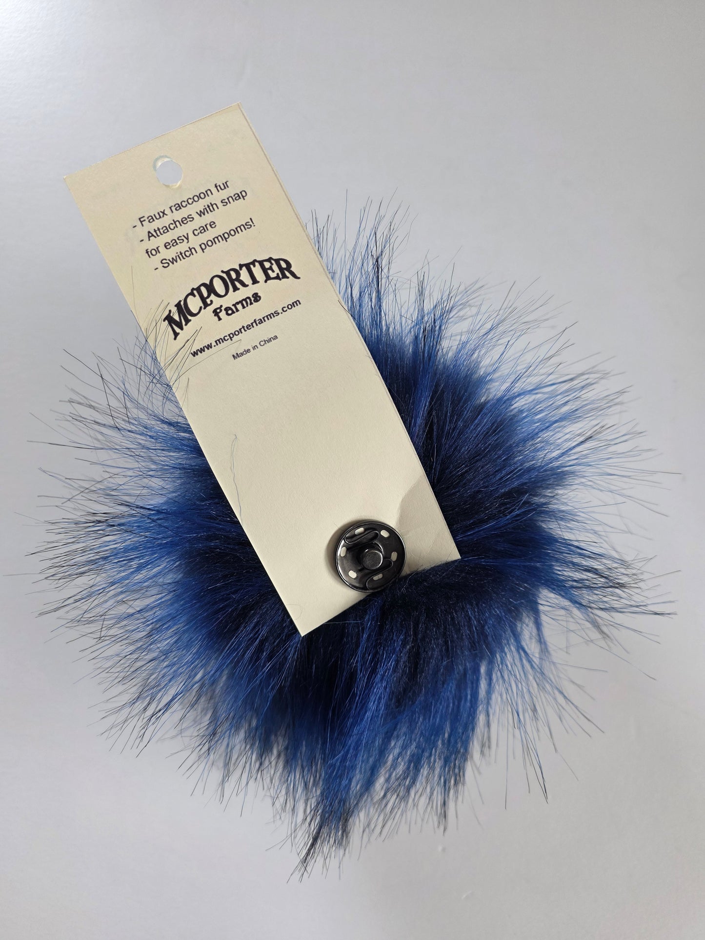 McPorter Farms | Faux Raccoon Fur Pom | 6