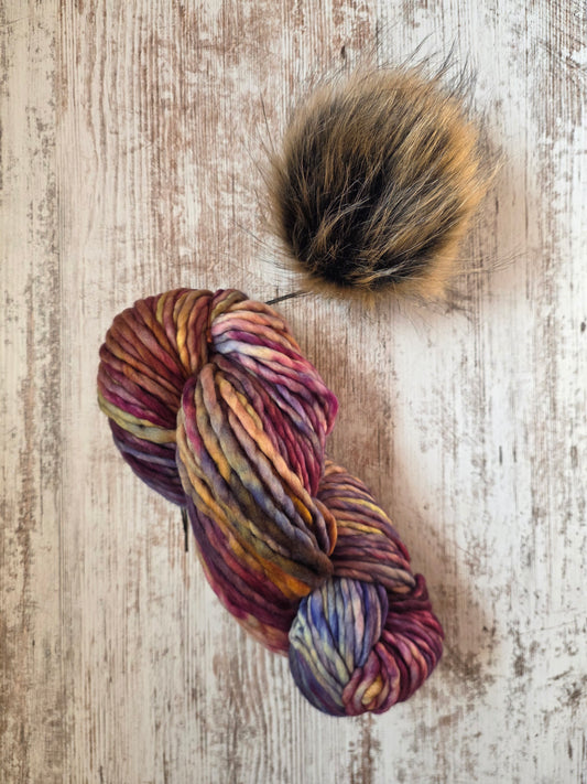 Yarn and Pom Bundle | Malabrigo Rasta | Queguay