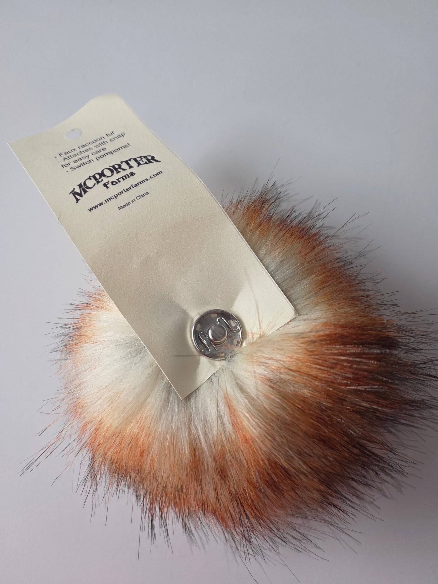 McPorter Farms | Faux Raccoon Fur Pom | 311