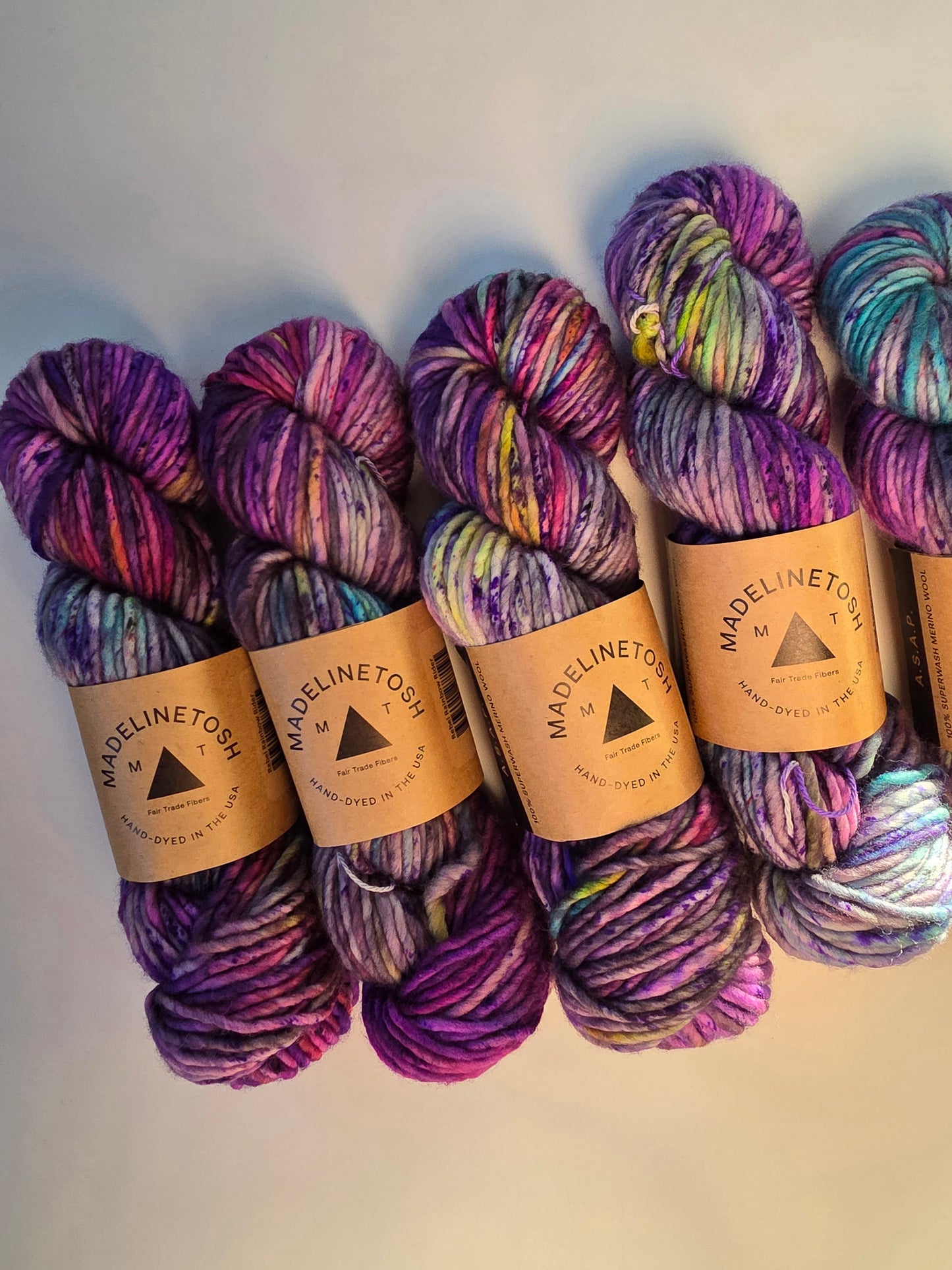 Madelinetosh Yarn | A.S.A.P. | Rebel Rainbow Rider