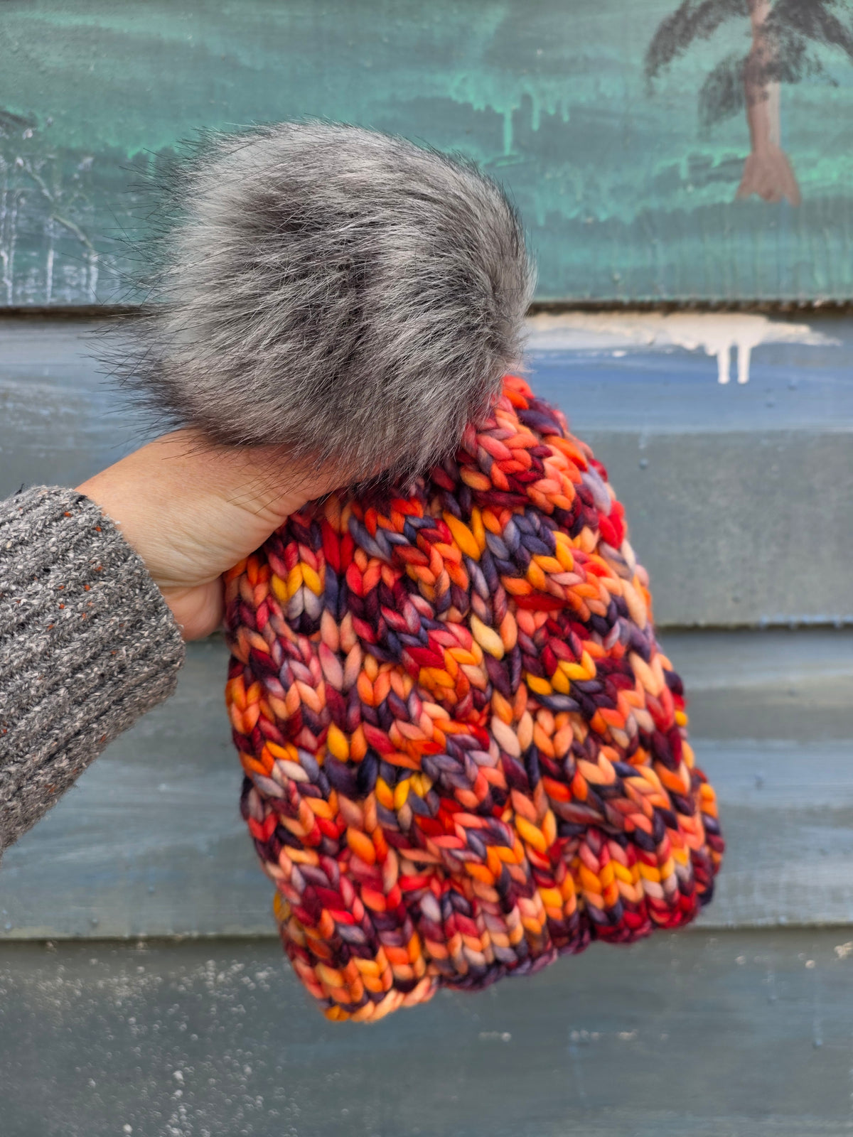 Merino Wool Pom Hat