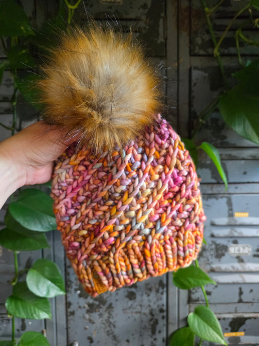 Merino Wool Pom Hat