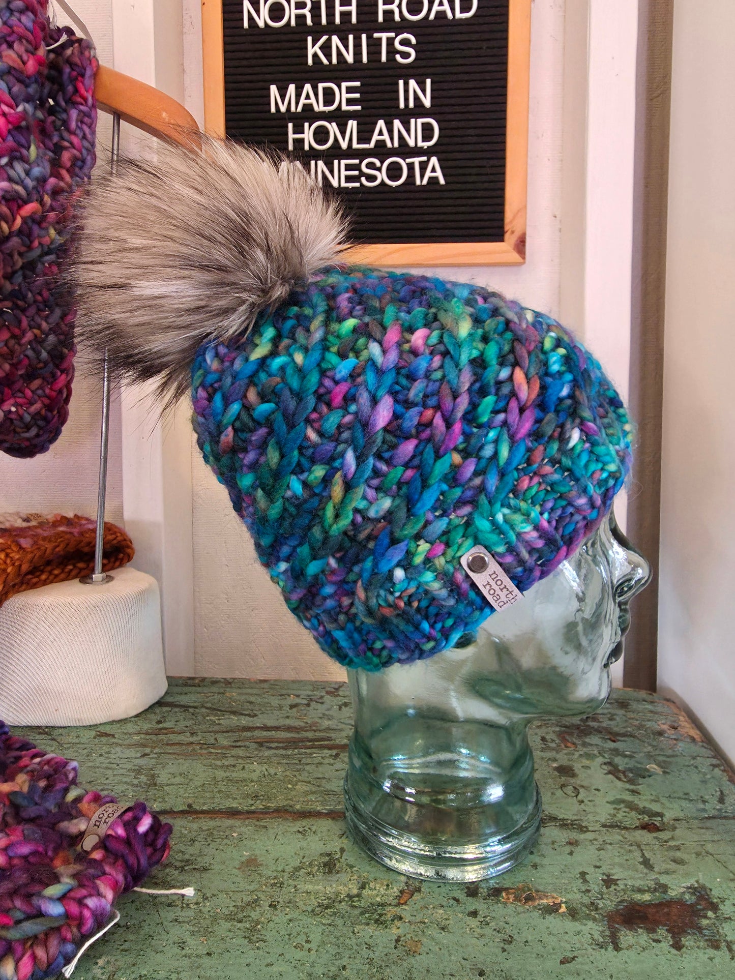 Merino Wool Pom Hat