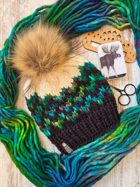Merino Wool Pom Hat