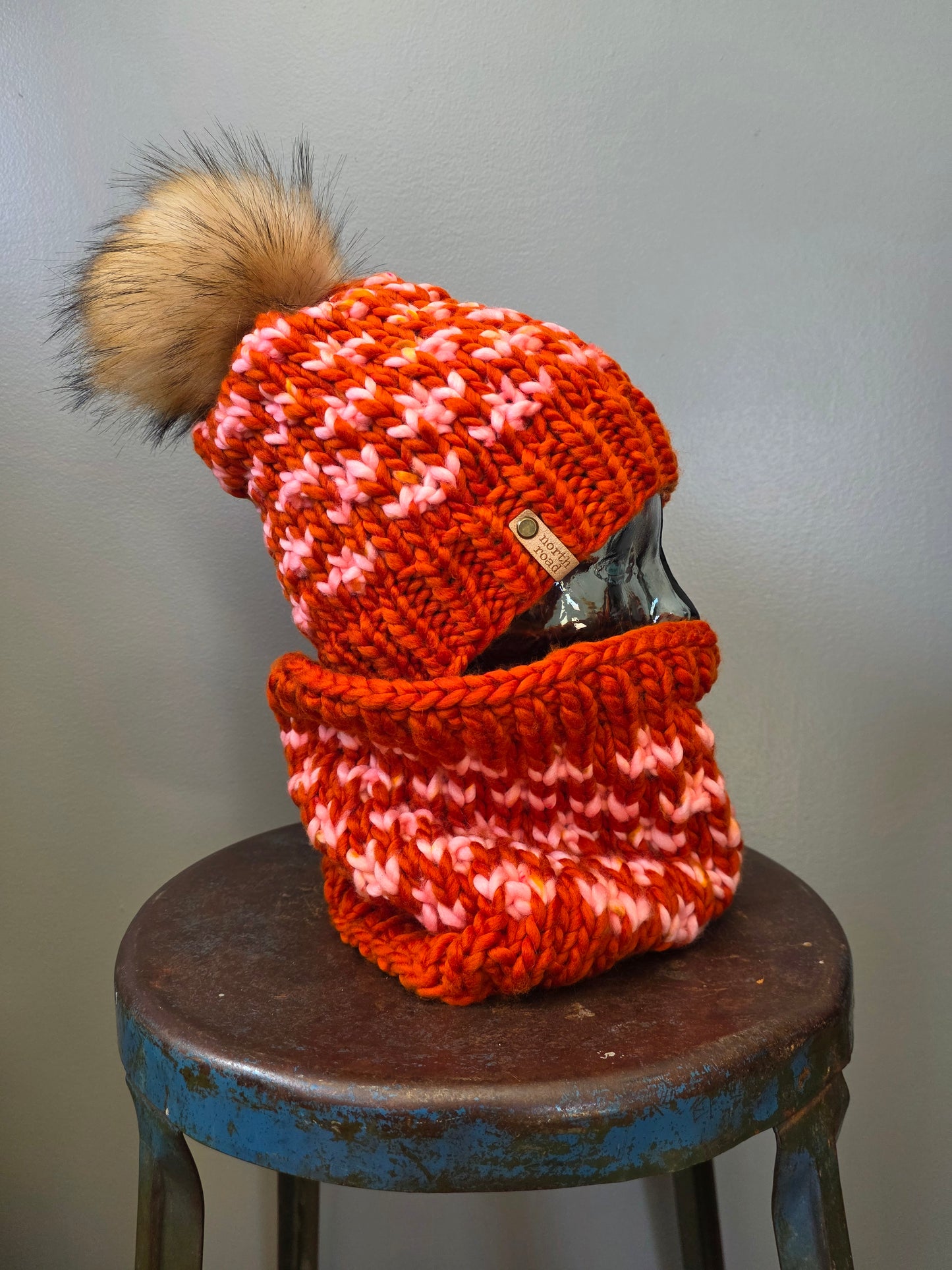 Merino Wool Hat and Cowl Set