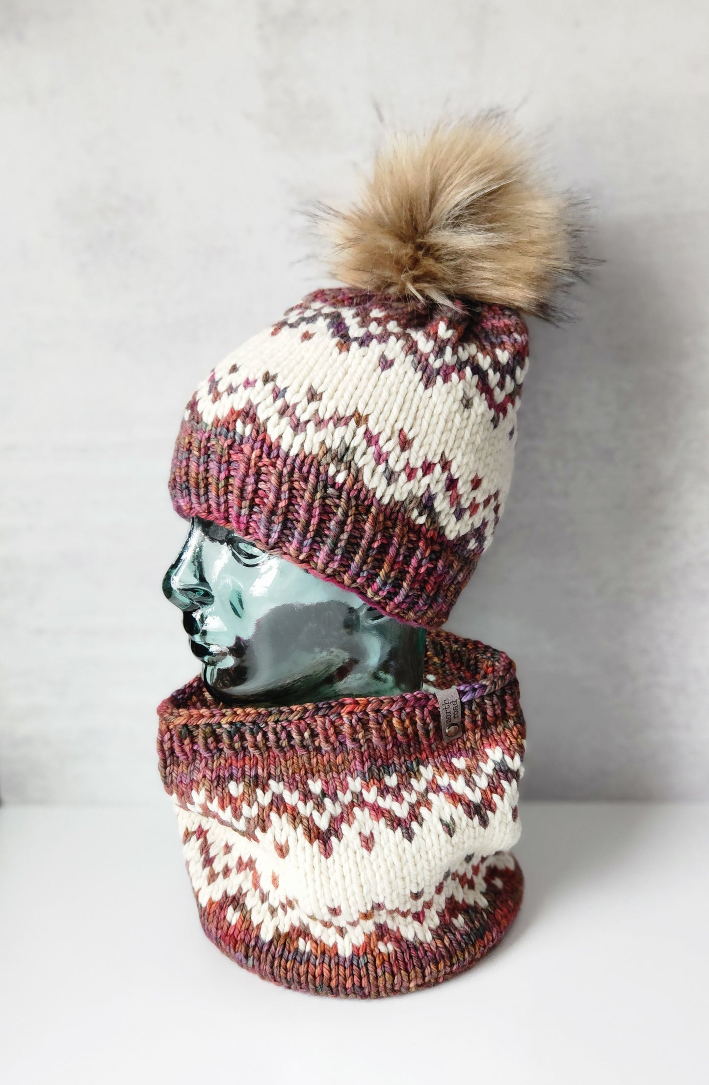 Merino Wool Hat and Cowl Set