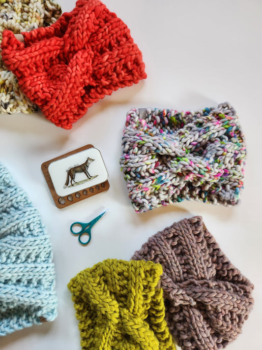 Trailside Twisted Headband Knitting Pattern