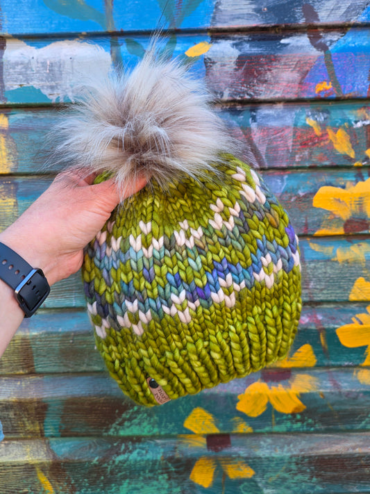Merino Wool Pom Hat
