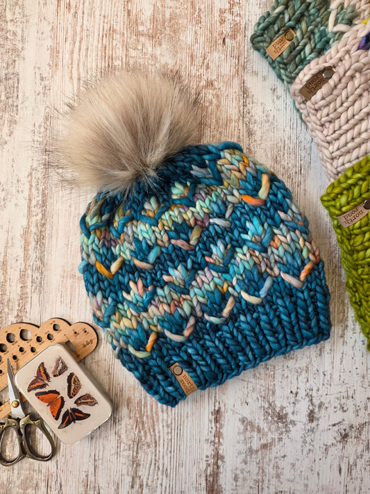 Merino Wool Pom Hat