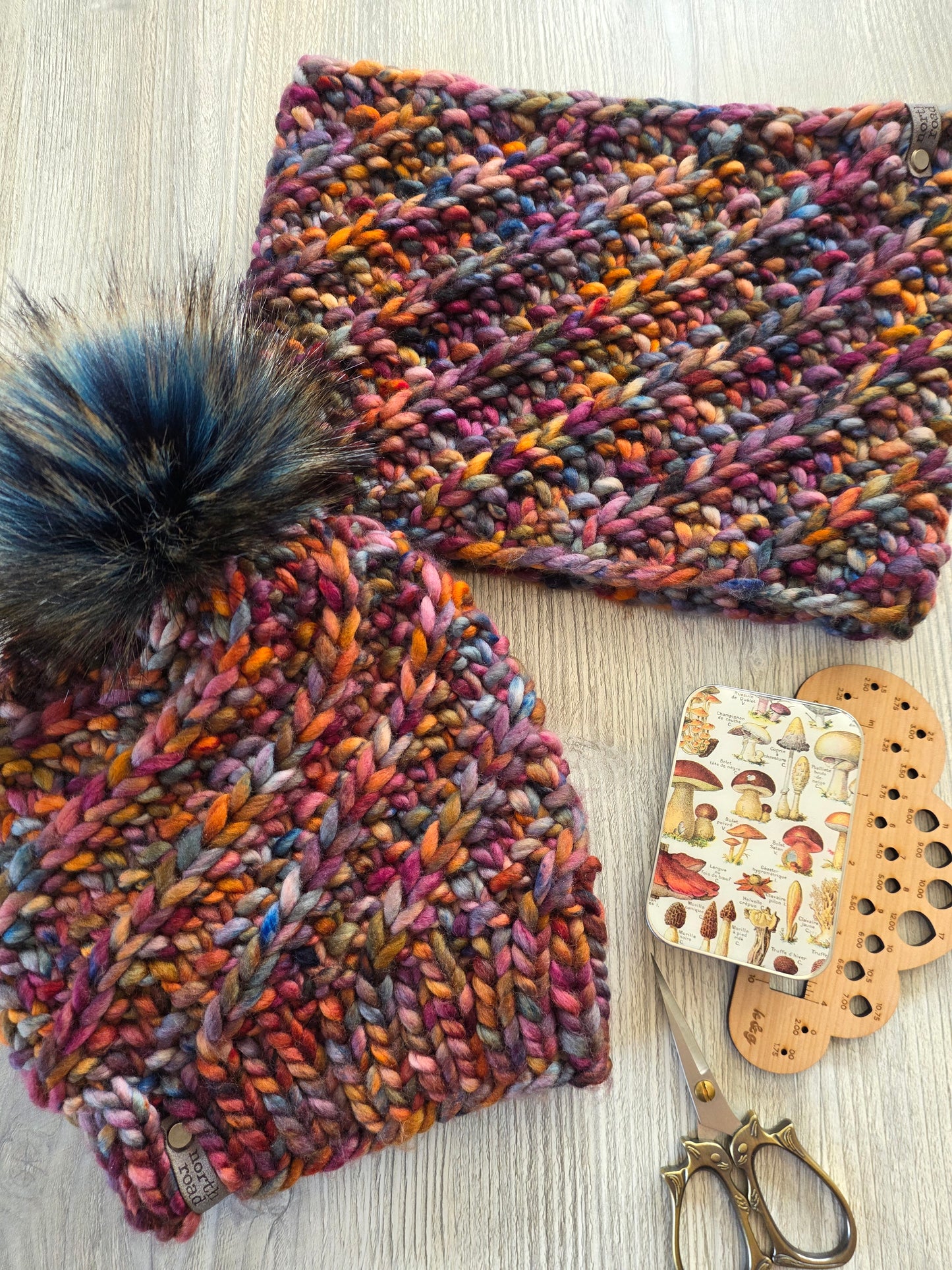 Merino Wool Hat and Cowl Set