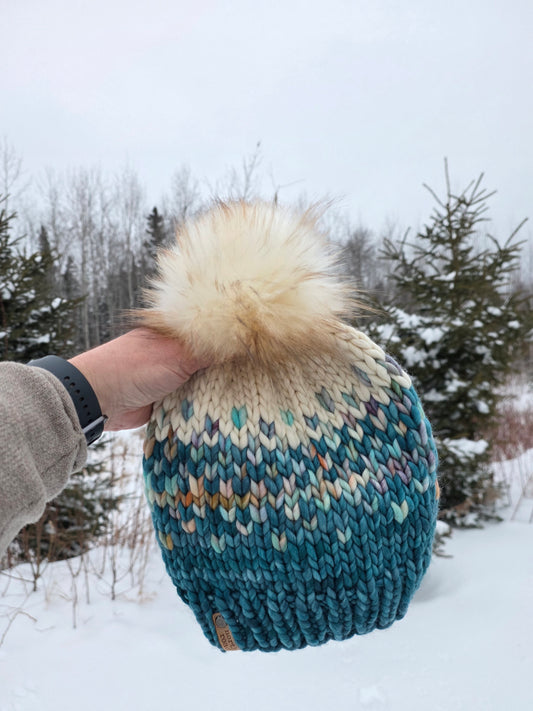 Merino Wool Pom Hat
