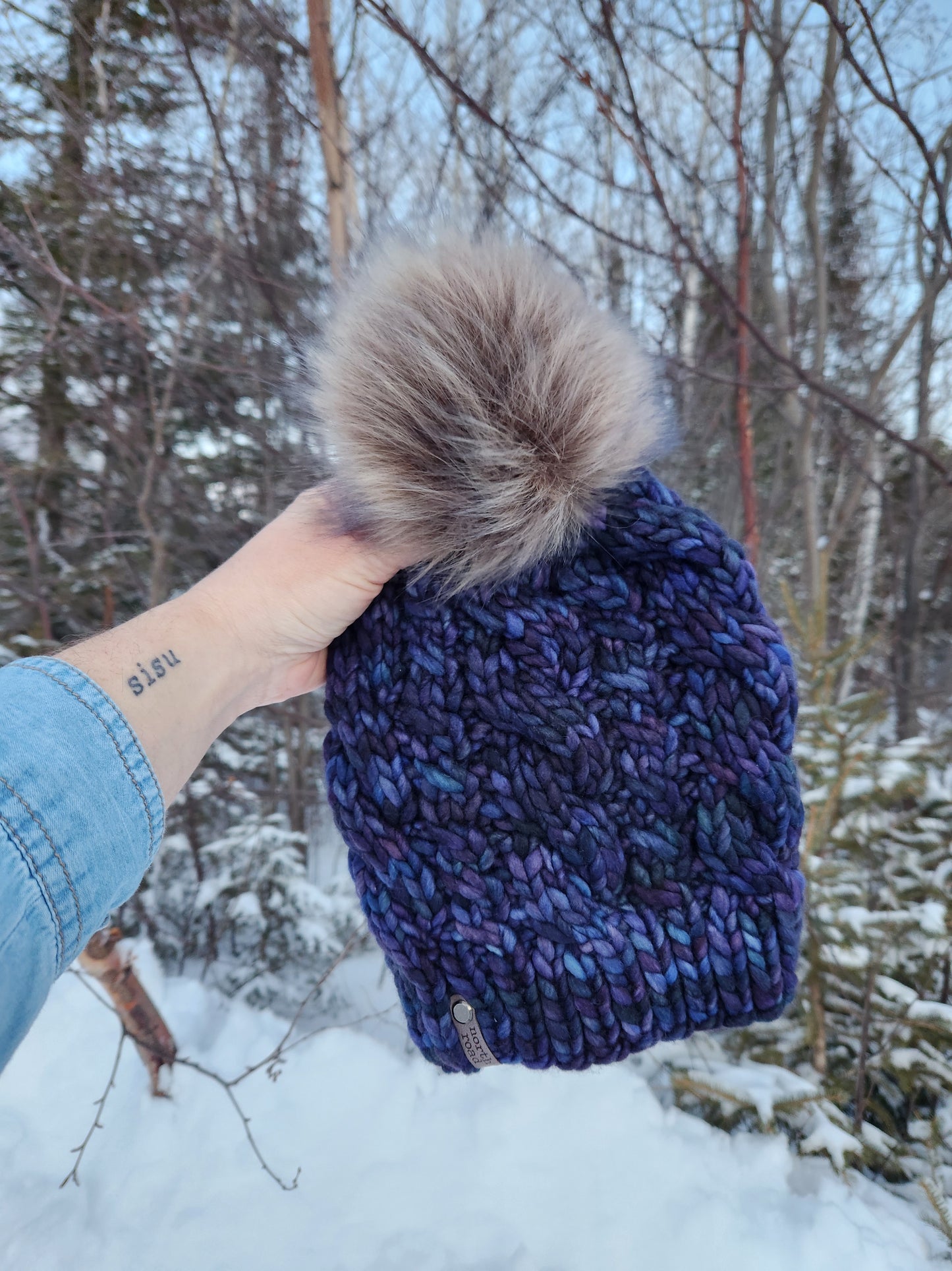 Merino Wool Pom Hat