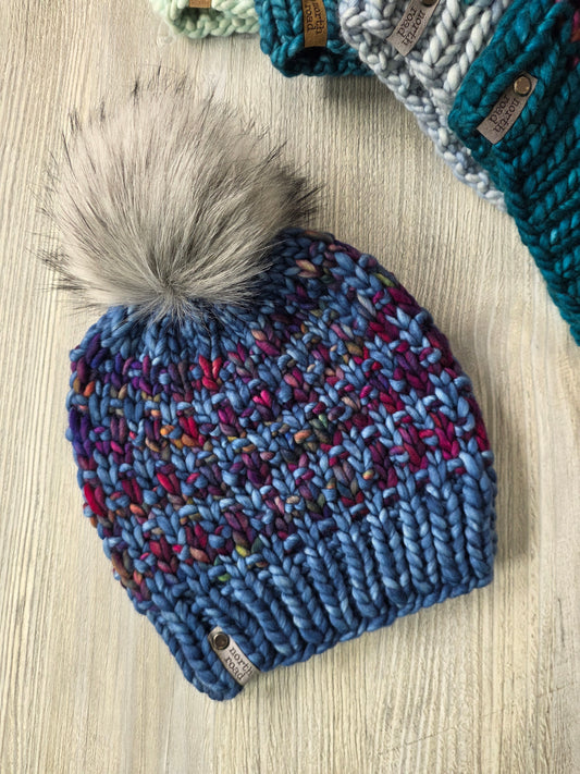 Merino Wool Pom Hat