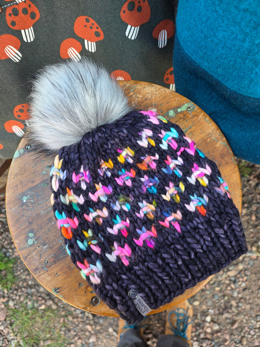 Merino Wool Pom Hat