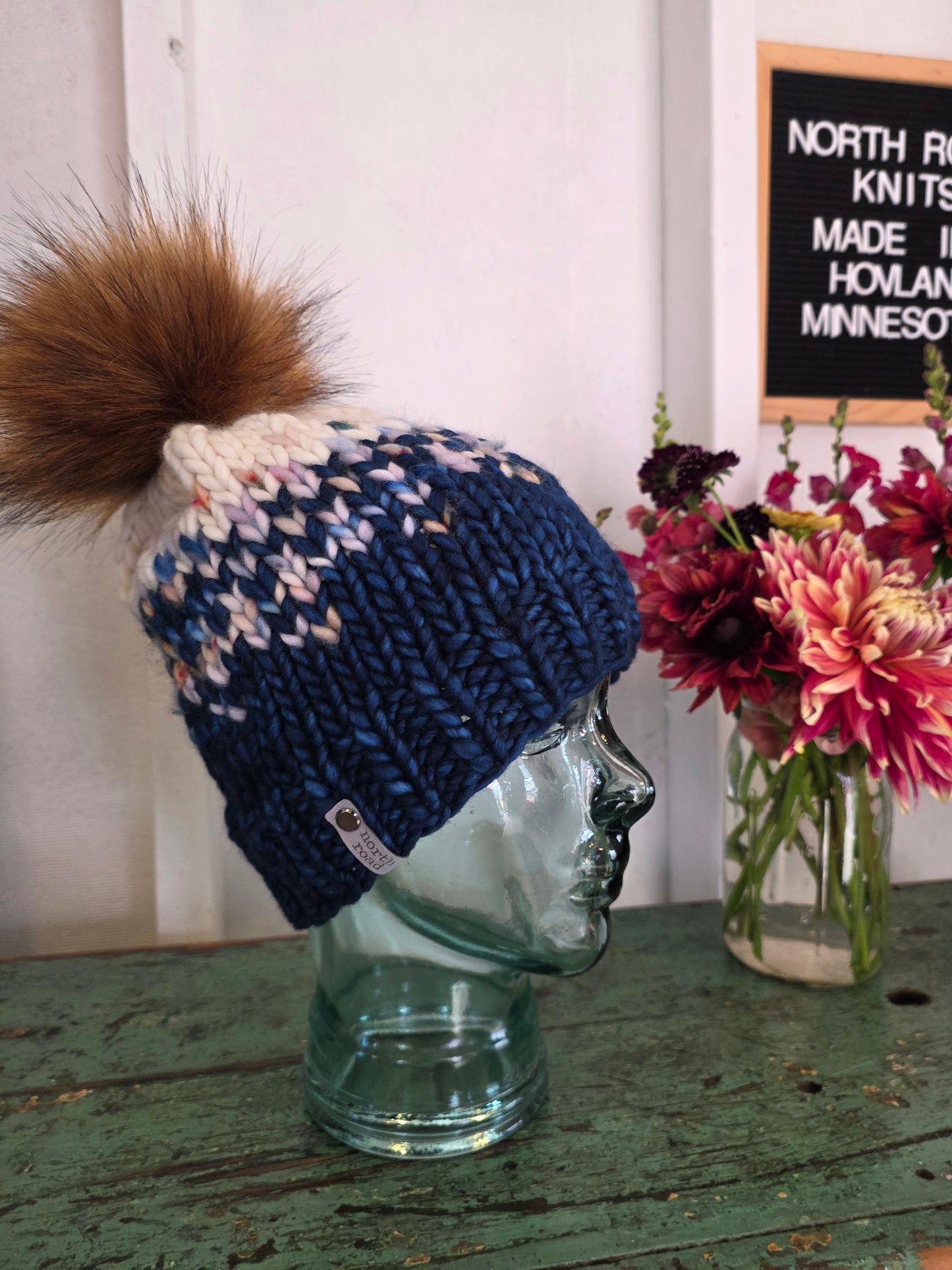 Merino Wool Pom Hat