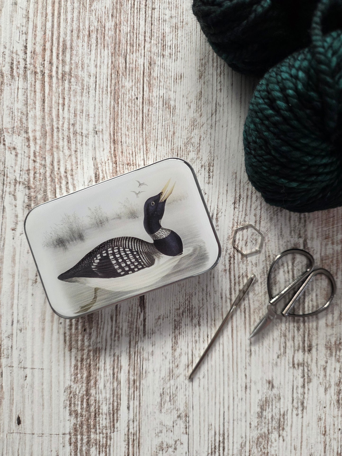 Large Loon Notions Tin