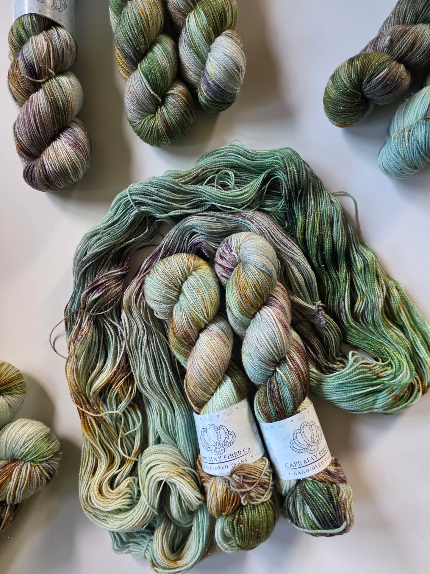 Cape May Fiber | Mermaid Sock | Scheele's Green