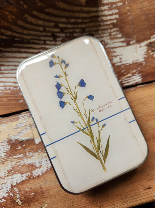 Large Bellflower Notions Tin