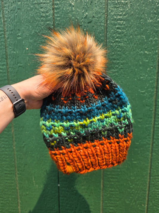 Merino Wool Pom Hat