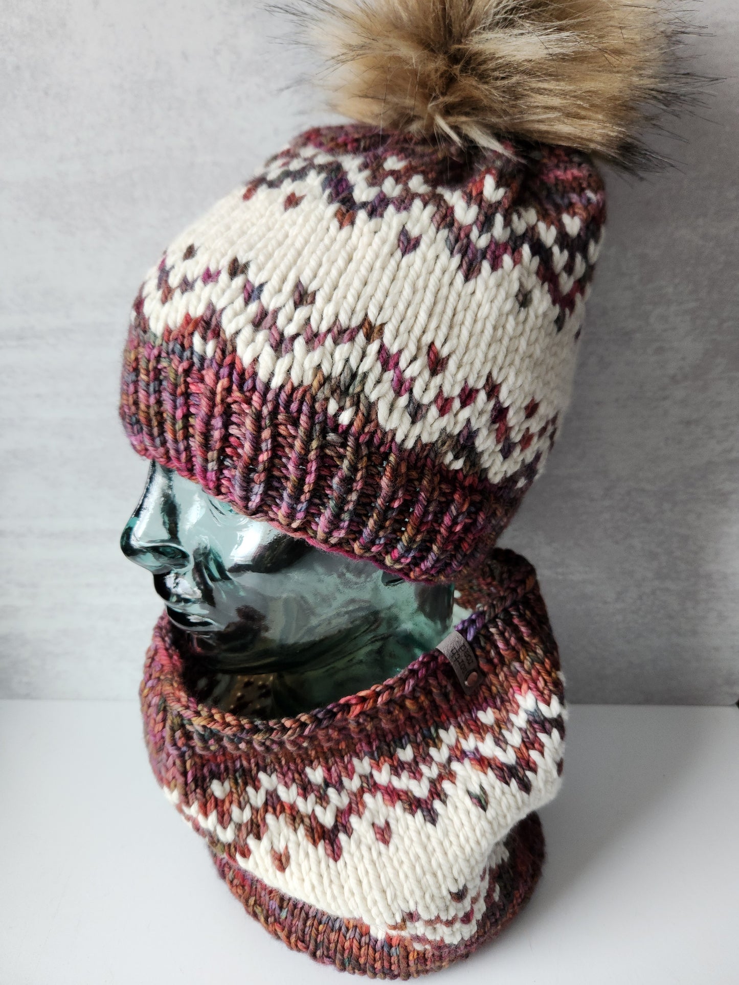 Merino Wool Hat and Cowl Set