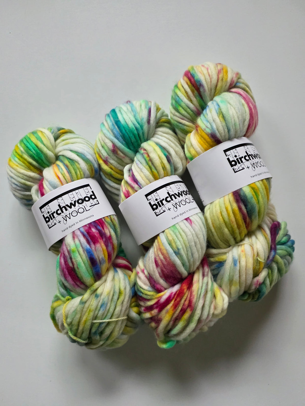 Birchwood and Wool (Knitting In The Wild) Hand Dyed Yarn | Super Bulky | Waterlily Pond