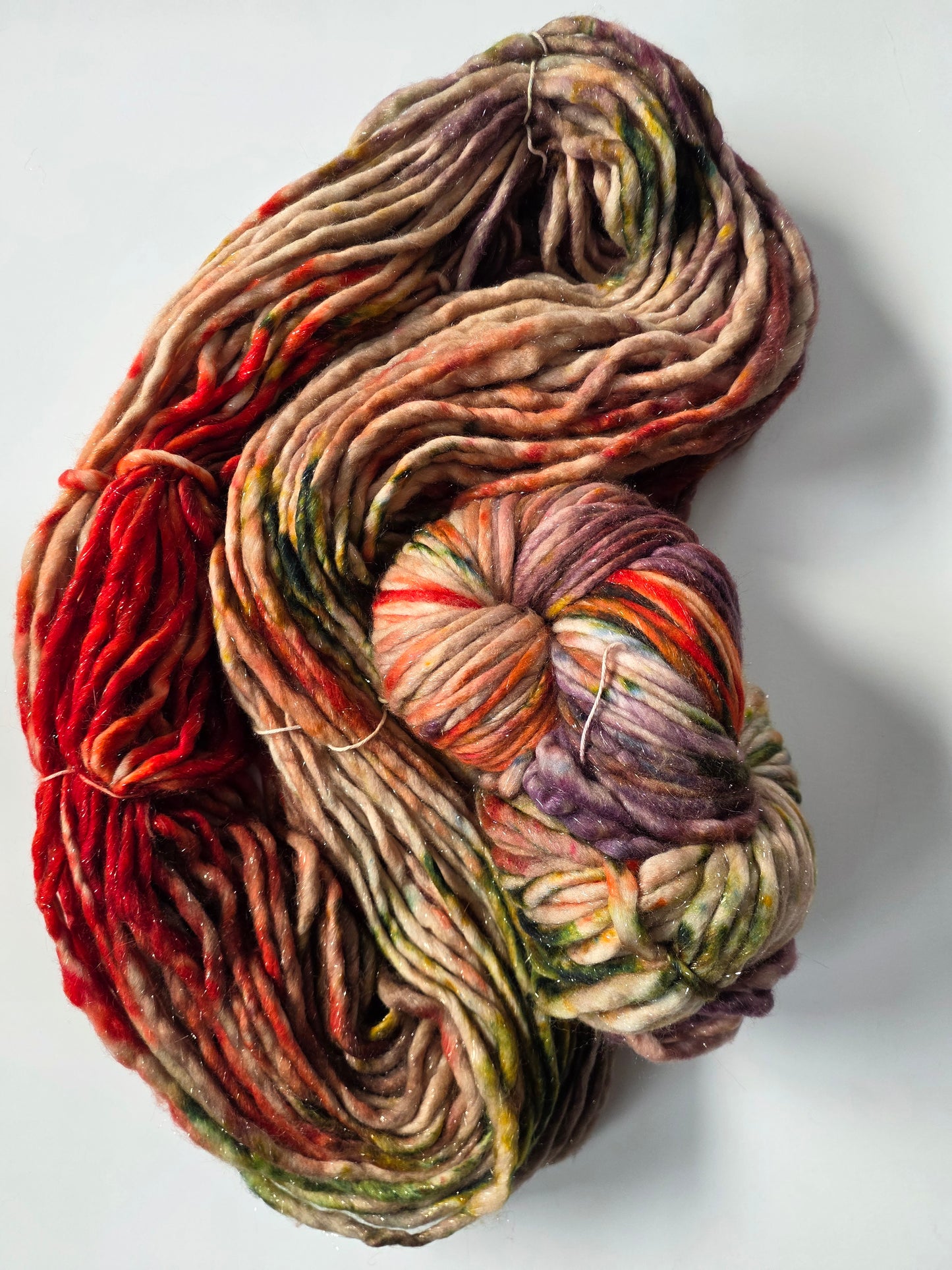 Cape May Fiber | Super Bulky Superwash Sparkle | Rooibos