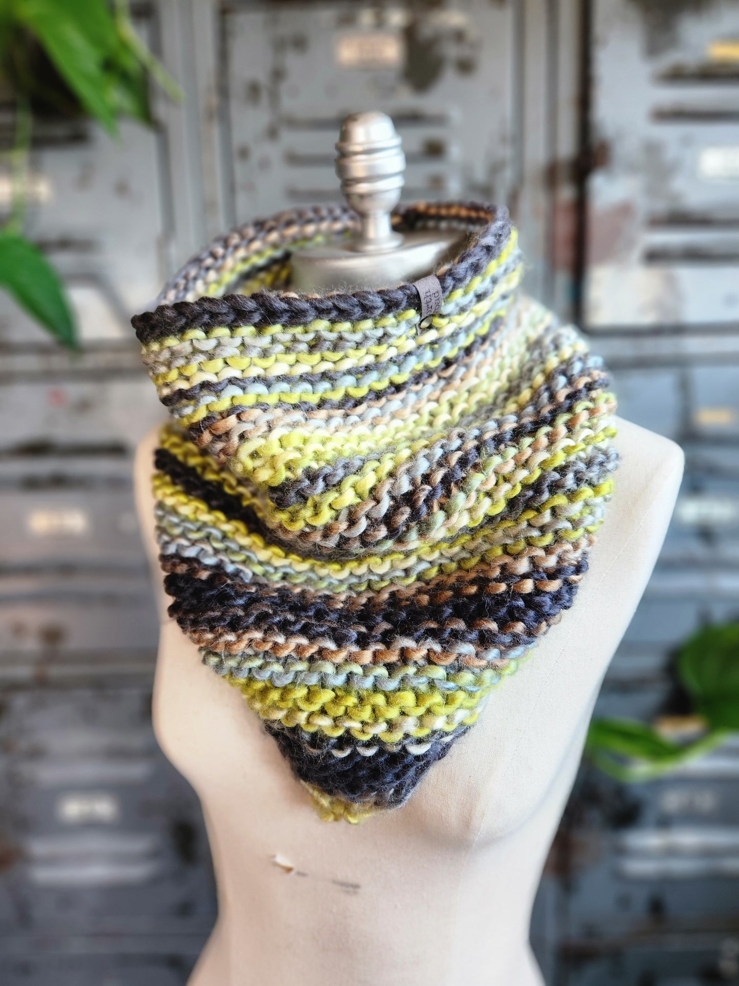 Wool Blend Bandana Cowl